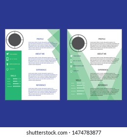Creative infographic Cv template designs