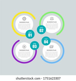 Elemento Infográfico Creativo para Vector Premium de Estrategia Empresarial