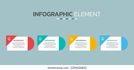Creative infographic element design template