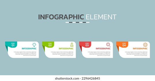 Creative infographic element design template