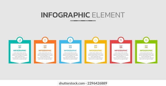 Creative infographic element design template
