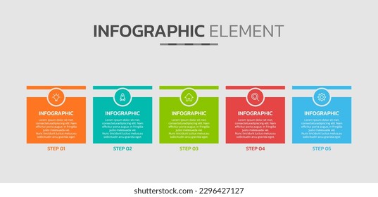 Plantilla de diseño de elementos de infografía creativa