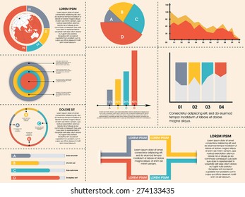 Creative infographic elements collection for your business presentation and corporate needs.