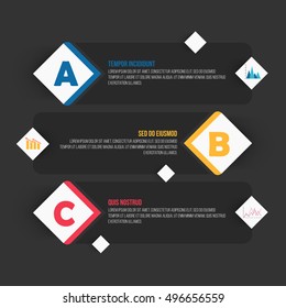 Elementos de infografía creativa para sus informes y presentaciones de Business.