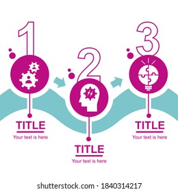 Creative infographic with flat design style