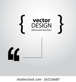 Creative infographic for quotations. Vector art.