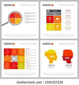 Creative infographic set for gender inequality concept. Can be used for business project, annual report, web design, presentation slide template. Process, flowchart, percentage, people