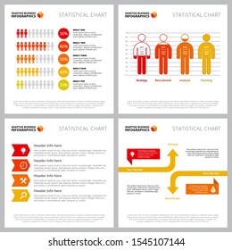 Creative Infographic Set For Population Or Demography Concept. Can Be Used For Business Project, Marketing Report, Web Design, Presentation Slide Template. People, Percentage, Process, Bar Chart