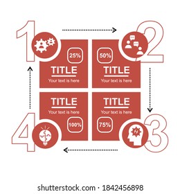 Creative infographic with simple concept idea