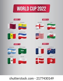 Creative infographic template for soccer championship with country flags.