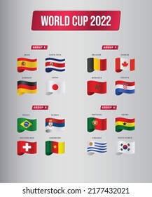 Creative infographic template for soccer championship with country flags.