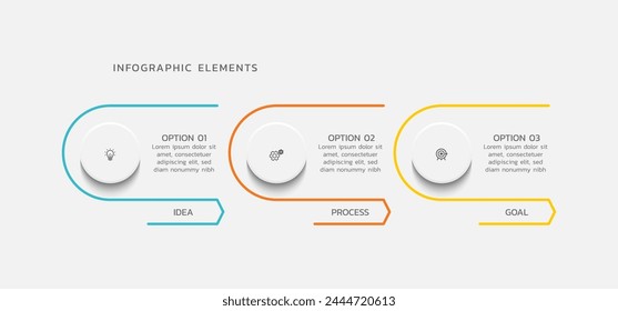 Creative infographics business design template
