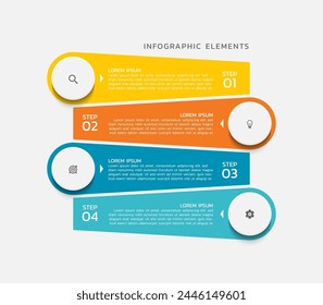 Creative infographics business design template