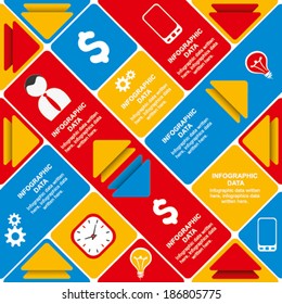 creative info-graphics design for business or brochure design concept vector