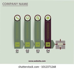 Creative infographics elements. EPS10.Business ideas. company charts