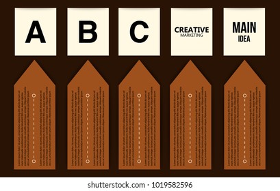 Creative infographics elements. EPS10.Business ideas. company charts