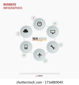 Creative infographics elements. EPS10.Business ideas.