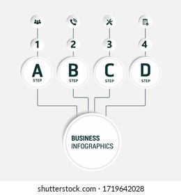 Creative infographics elements. EPS10.Business ideas.