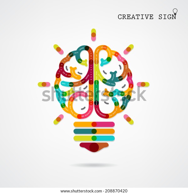 Creative Infographics Left Right Brain Function Stock Vector (Royalty ...