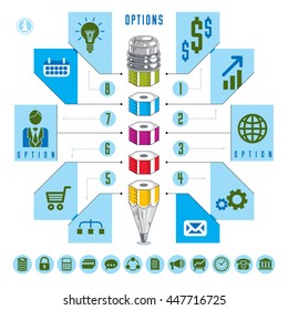 Creative infographics, pencil idea,vector illustration.