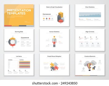 Creative infographics presentation templates and business brochures. Information graphics for advertisements, magazines, booklets, websites, prints, marketing etc.