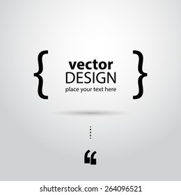 Creative infographics for quotations. Vector art.