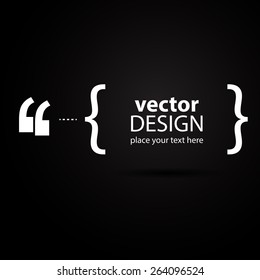 Creative Infographics For Quotations. Vector Art.