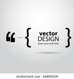 Creative infographics for quotations. Vector art.