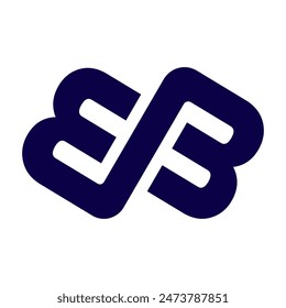 creative initial BB Letter combined Logo Design vector graphic symbol sign element