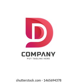 Creative initial D letter Logo template
