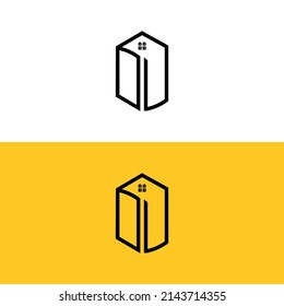 Creativas letras iniciales de DU Box House logotipo.Será adecuado para qué empresa o nombre de marca inicien esas iniciales