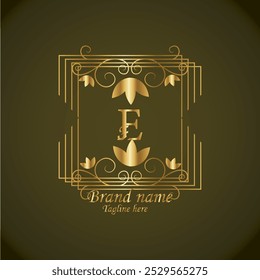 creative initial e latter logo design with luxury modern business template. creative e monogram logo design, royal logo  with golden color and new design