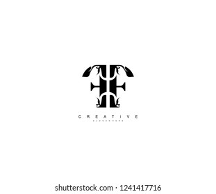 Creative Initial F Letter Organic Plant Stylish Monogram Logotype
