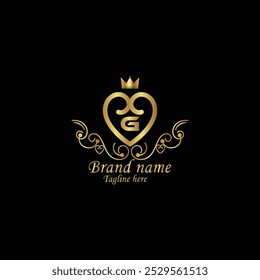 creative initial g latter logo design with luxury g logo, modern business vector template , creative new g monogram latter design with golden color