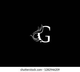 creative initial G letter luxury flourishes ornament logo vector