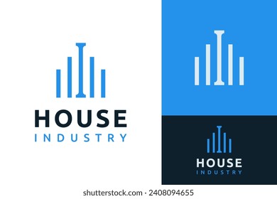 Creative Initial I Industry House Home Project Property Logo Design Branding Template