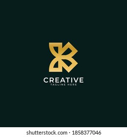 Creative Initial k logo icon design template branding elements