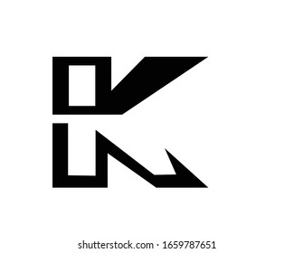creative initial K logo letter design