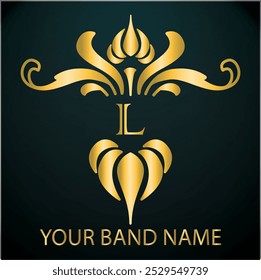 creative initial l latter logo design with luxury  l modern  business vector template. creative new l monogram latter , royal logo design with golden color