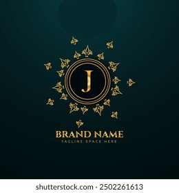 kreative Initial Letzter goldenes Logo-Design mit moderner Business-Vektor-Vorlage kreatives, isoliertes goldenes Monogramm Logo-Design 


