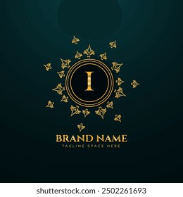 Diseño de logotipo dorado posterior inicial creativo con diseño de logotipo de monograma dorado aislado creativo de Plantilla de Vector de negocios moderno 


