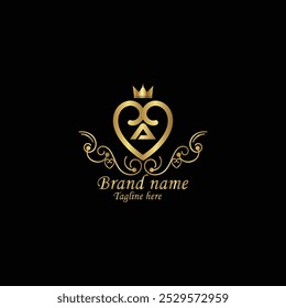 creative initial a latter logo design with modern business vector templated. creative a luxury latter with a monogram logo  and golden color