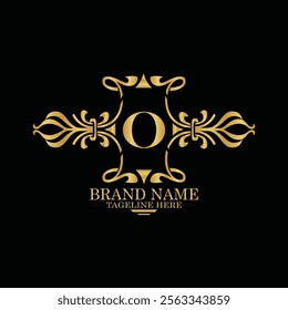 creative  initial  latter o logo design with modern business vector template.  creative isolated o monogram logo design with new latter logo golden color and black background . design of elements 