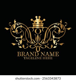 creative  initial  latter o logo design with modern business vector template.  creative isolated o monogram logo design with new latter logo golden color and black background . design of elements 