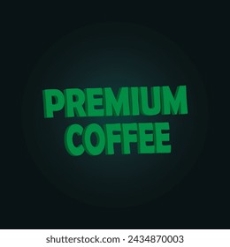 Creative Initial letter 3D MATERIALS premium coffee logo design with modern business vector template. Creative isolated 3D MATERIALS premium coffee monogram logo design