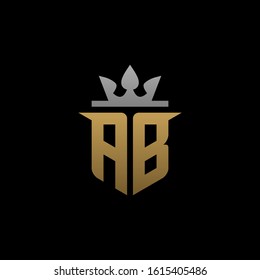Creative Initial Letter AB Logo Design Concept