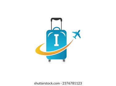 Design-Vorlage für kreatives Initial Letter I Air Travel Logo.