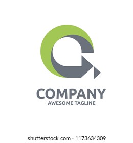 creative initial letter a with arrow  vector logo concpt