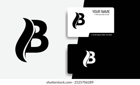 Creative Initial Letter B logo design vector. logo template