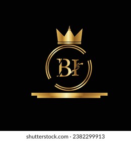 Diseño de logotipo dorado de lujo 